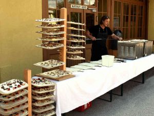 Konrad's Flammkuchen bei einem Catering für eine Hochzeit.